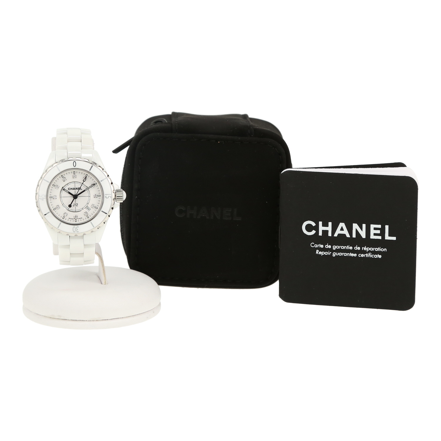 Chanel J12  in ceramic and stainless steel Ref: Chanel - H0968  Circa 2010