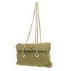 Prada  Nylon shoulder bag  in khaki canvas - Detail D4 thumbnail