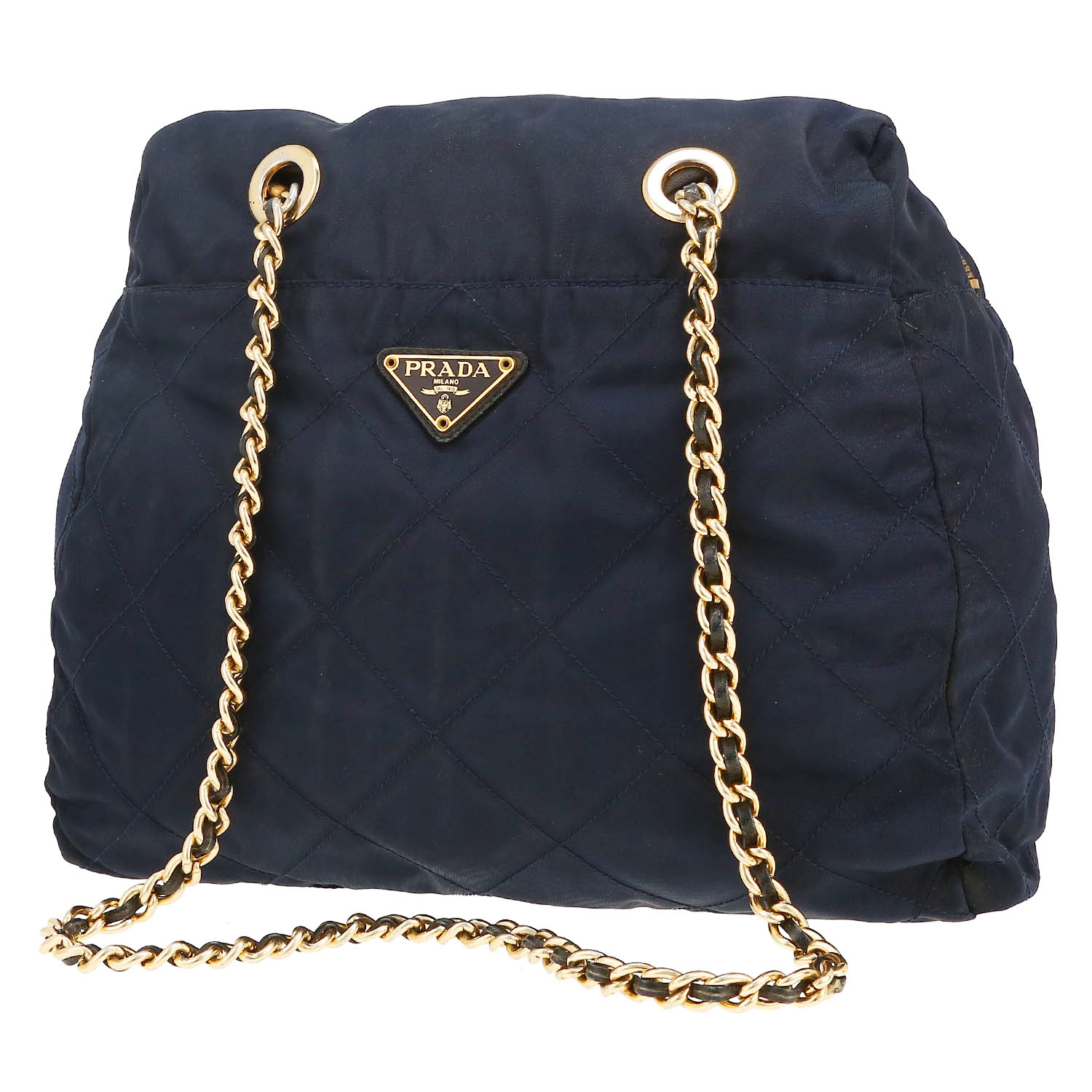 Borsa a spalla Prada  Nylon in tela blu marino