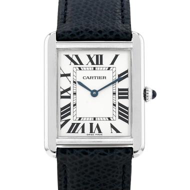 Reloj Cartier Tank Solo modelo mediano  de acero Ref: Cartier - 3169  Circa 1990