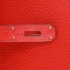 Hermès  Birkin 35 cm handbag  in red Casaque togo leather - Detail D4 thumbnail