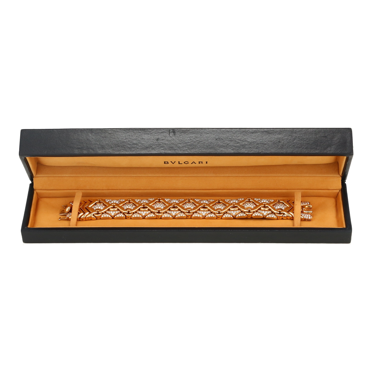 Bulgari   1980's bracelet in yellow gold and diamonds - Detail D2