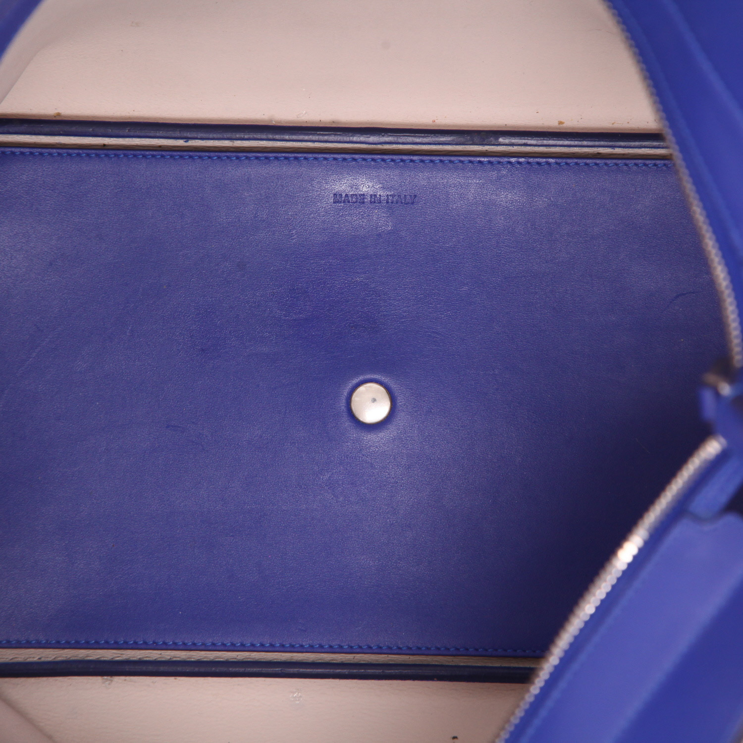 Dior  Diorissimo handbag  in blue leather - Detail D3