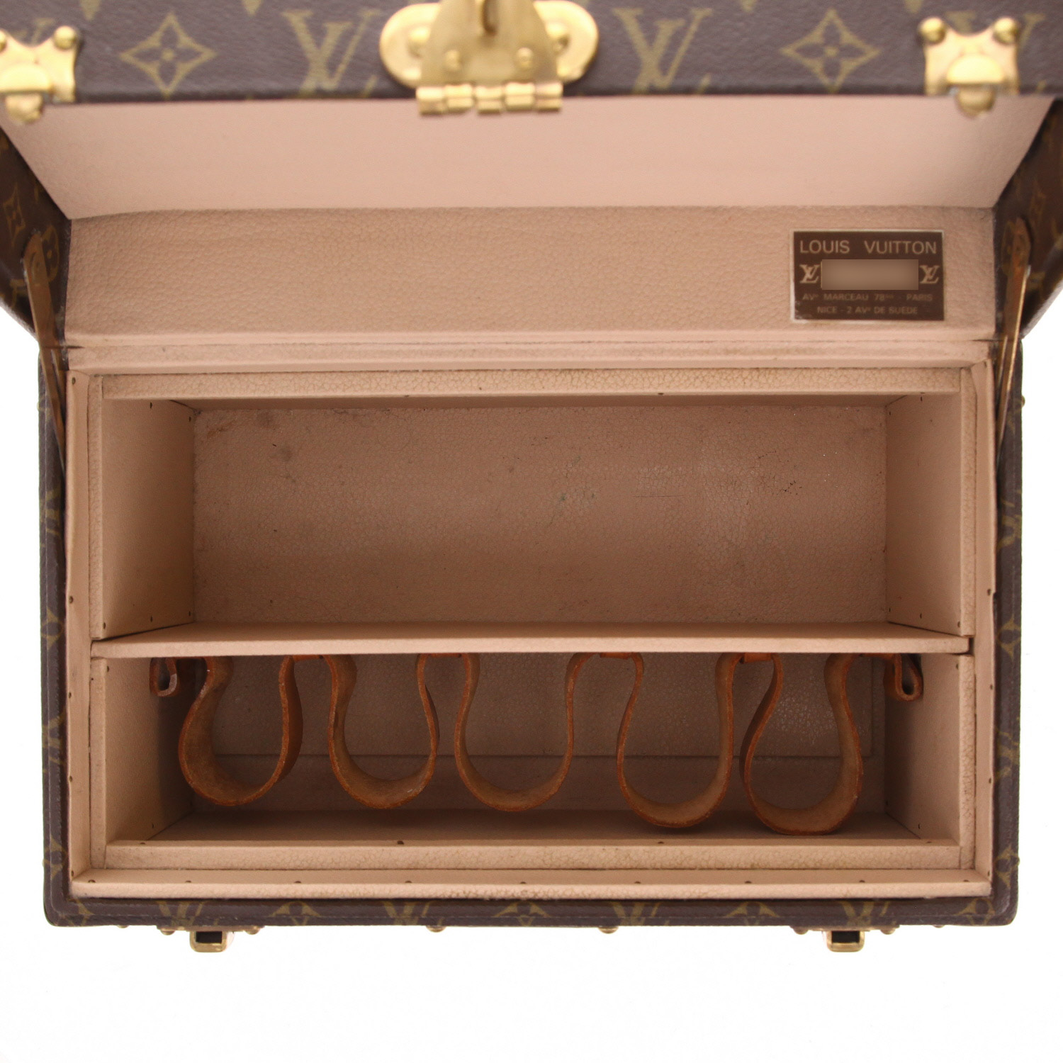 Vanity Louis Vuitton: estuche de primeros auxilios de lona con el monograma marrón y el logotipo «Lozine» - Detail D3
