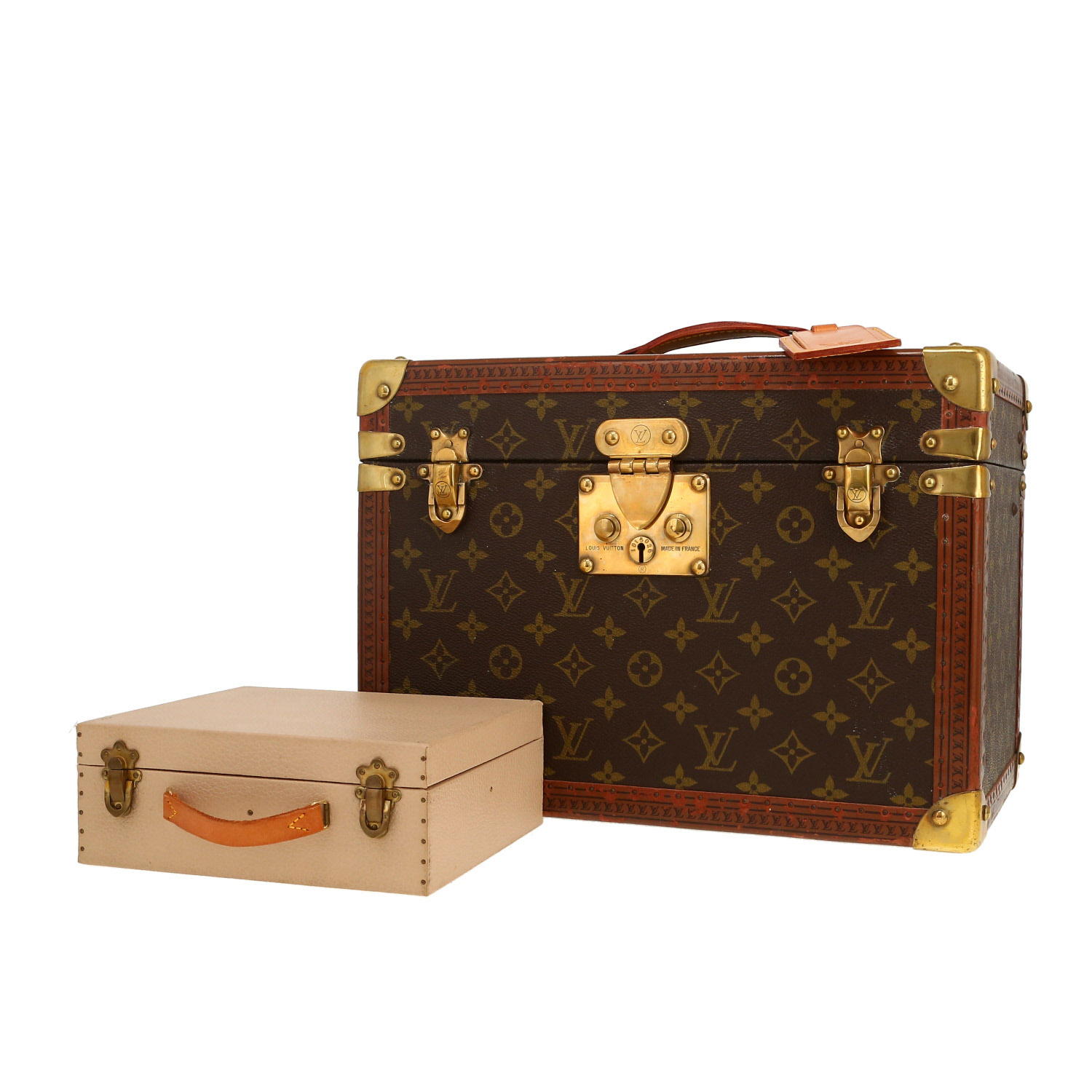 Vanity Louis Vuitton  Boîte à Pharmacie en toile monogram marron et lozine - Detail D5