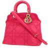 Bolso de mano Dior  Granville en cuero cannage rosa - 00pp thumbnail