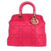 Bolso de mano Dior  Granville en cuero cannage rosa - 360 thumbnail