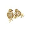 Hermès   1960's brooch-pendant in yellow gold and sapphires - 360 thumbnail