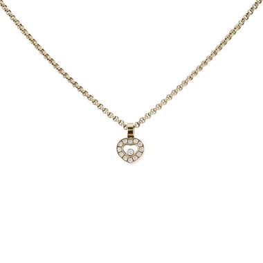 Collar Chopard Happy Diamonds de oro amarillo y diamantes