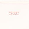 Goyard  Anjou small model  handbag  in white Goyard canvas  and white leather - Detail D2 thumbnail