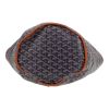 Goyard  Belharra shopping bag  in navy blue Goyard canvas  and brown leather - Detail D1 thumbnail