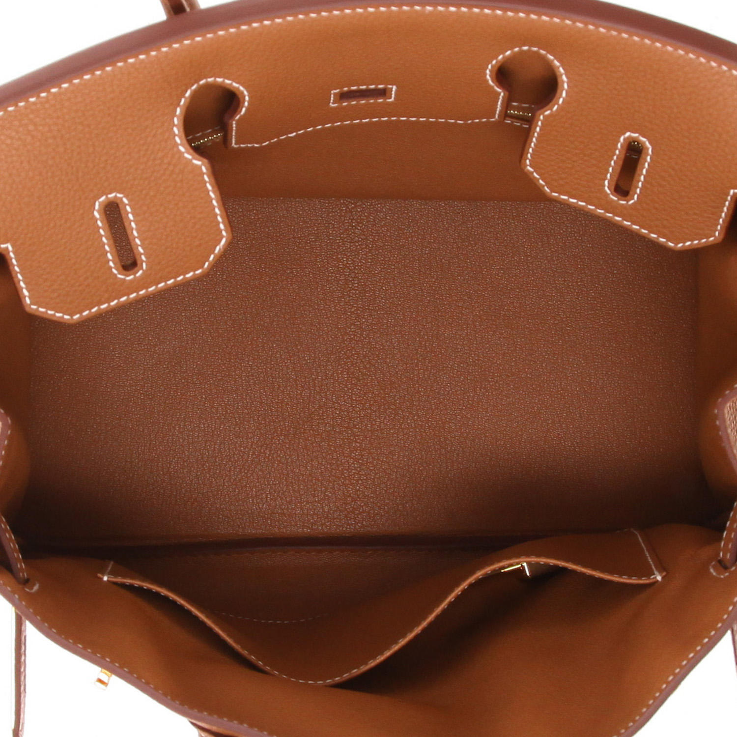Sac à main Hermès  Birkin 30 cm en cuir togo gold - Detail D3