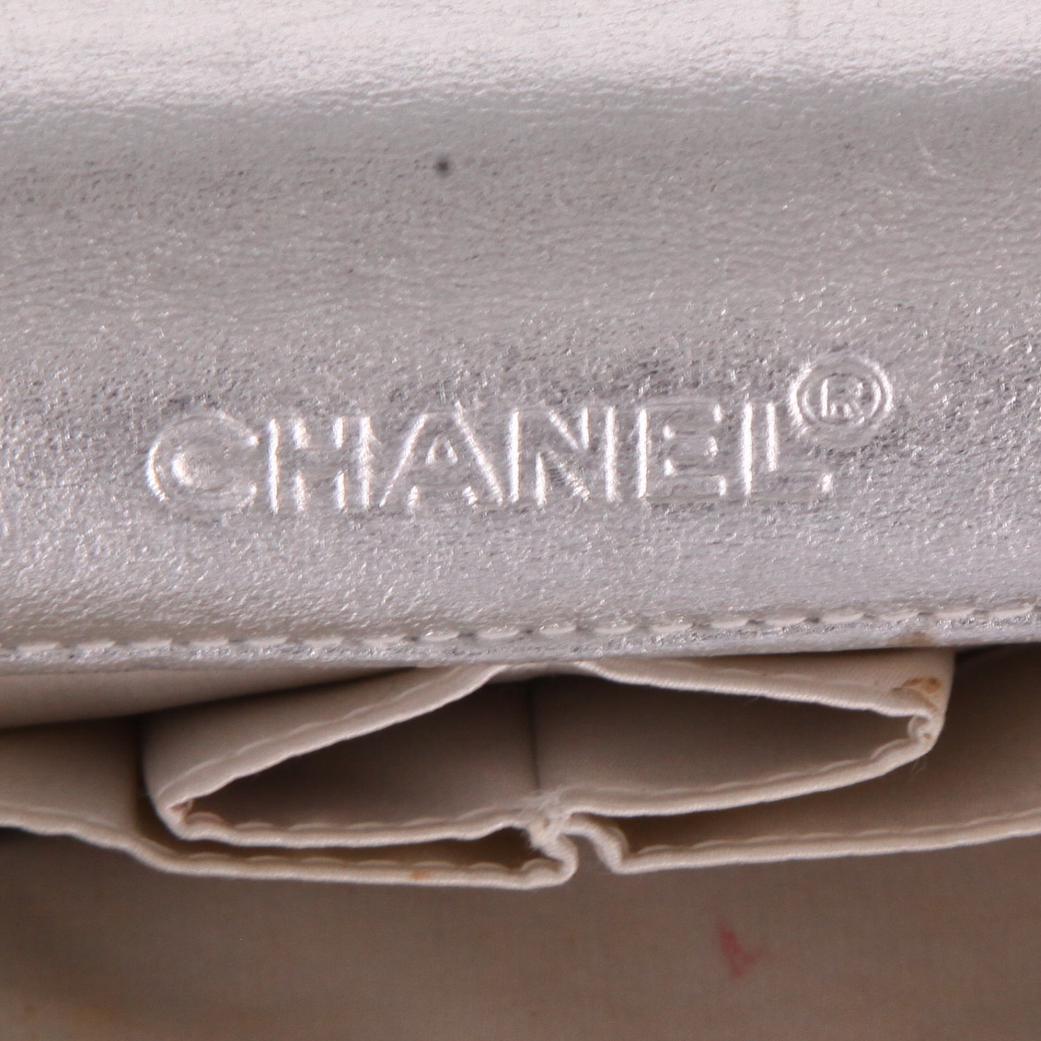 Borsa Chanel  Choco bar in tela trapuntata beige - Detail D2
