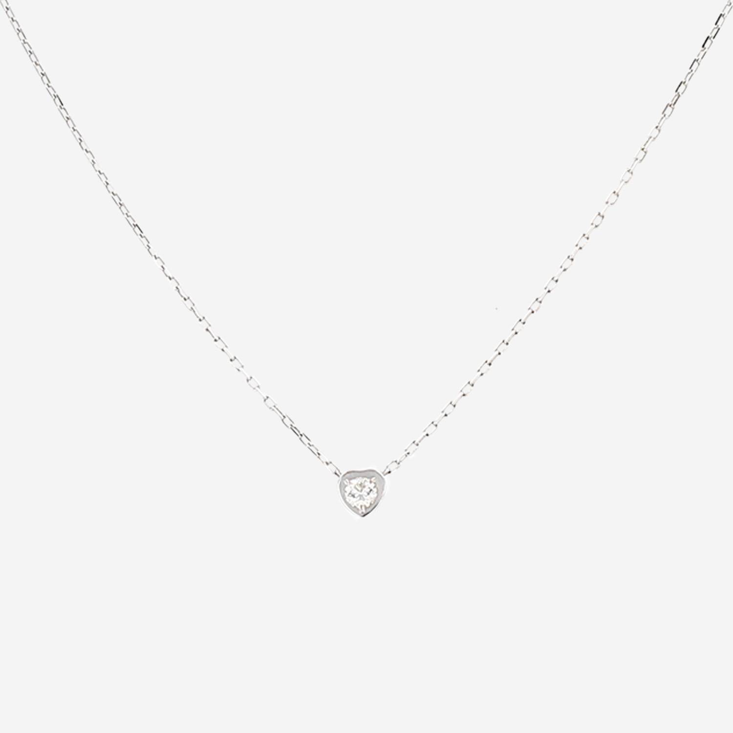 Collier Cartier  en or blanc et diamant