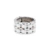 Anello flessibile Chanel Ultra modello grande in oro bianco e ceramica - 00pp thumbnail