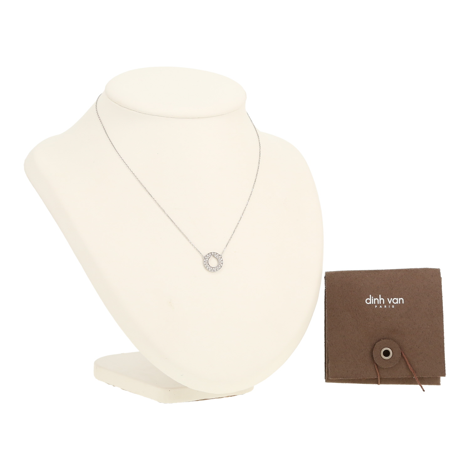 Collana Dinh Van Cible in oro bianco e diamanti - Detail D2