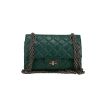 Chanel  2.55 handbag  in green quilted leather - 360 thumbnail