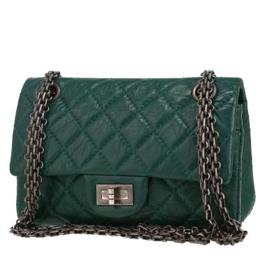 Sac à main Chanel  2.55 en cuir matelassé vert