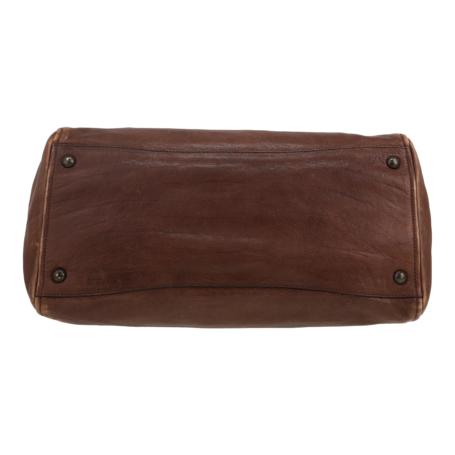 Sac à main Prada   en cuir marron - Detail D1