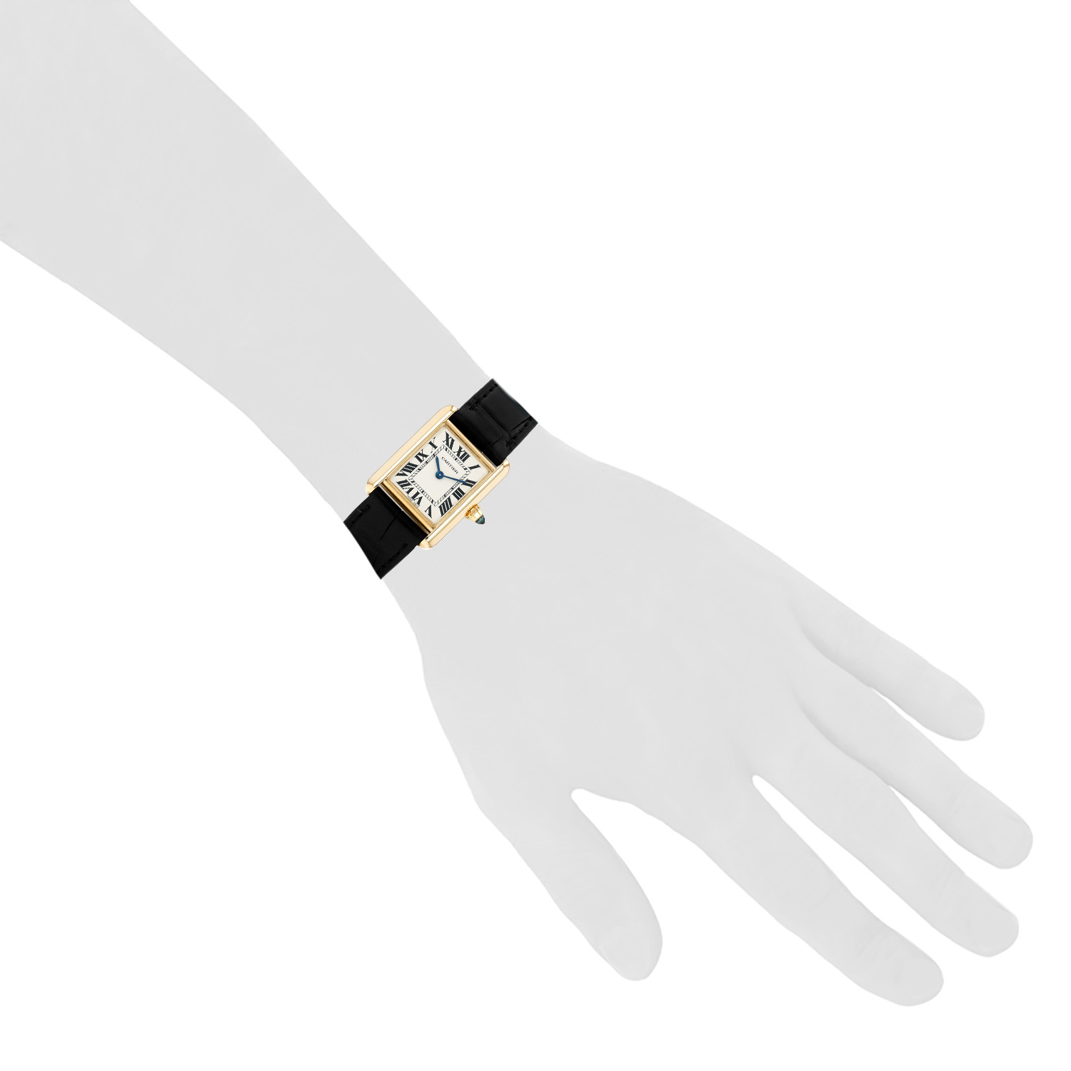 Cartier Tank Louis Cartier  in yellow gold Ref: Cartier - 2442  Circa 2000 - Detail D1