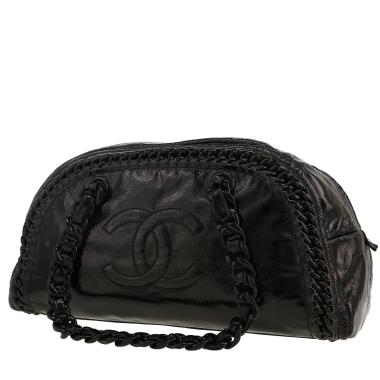 Borsa Chanel   in pelle verniciata nera