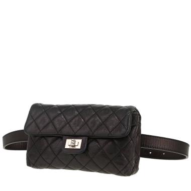 Chanel   clutch-belt  in black quilted leather