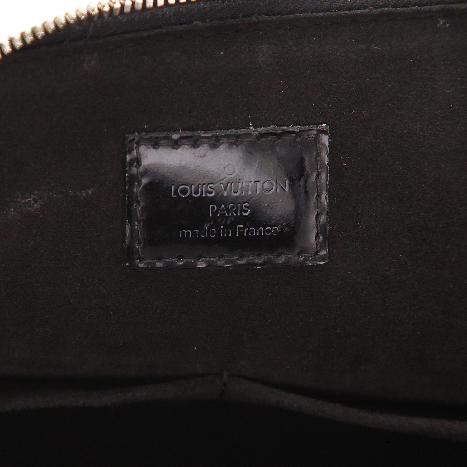 Sac à main Louis Vuitton  Alma petit modèle  en cuir épi verni noir - Detail D2