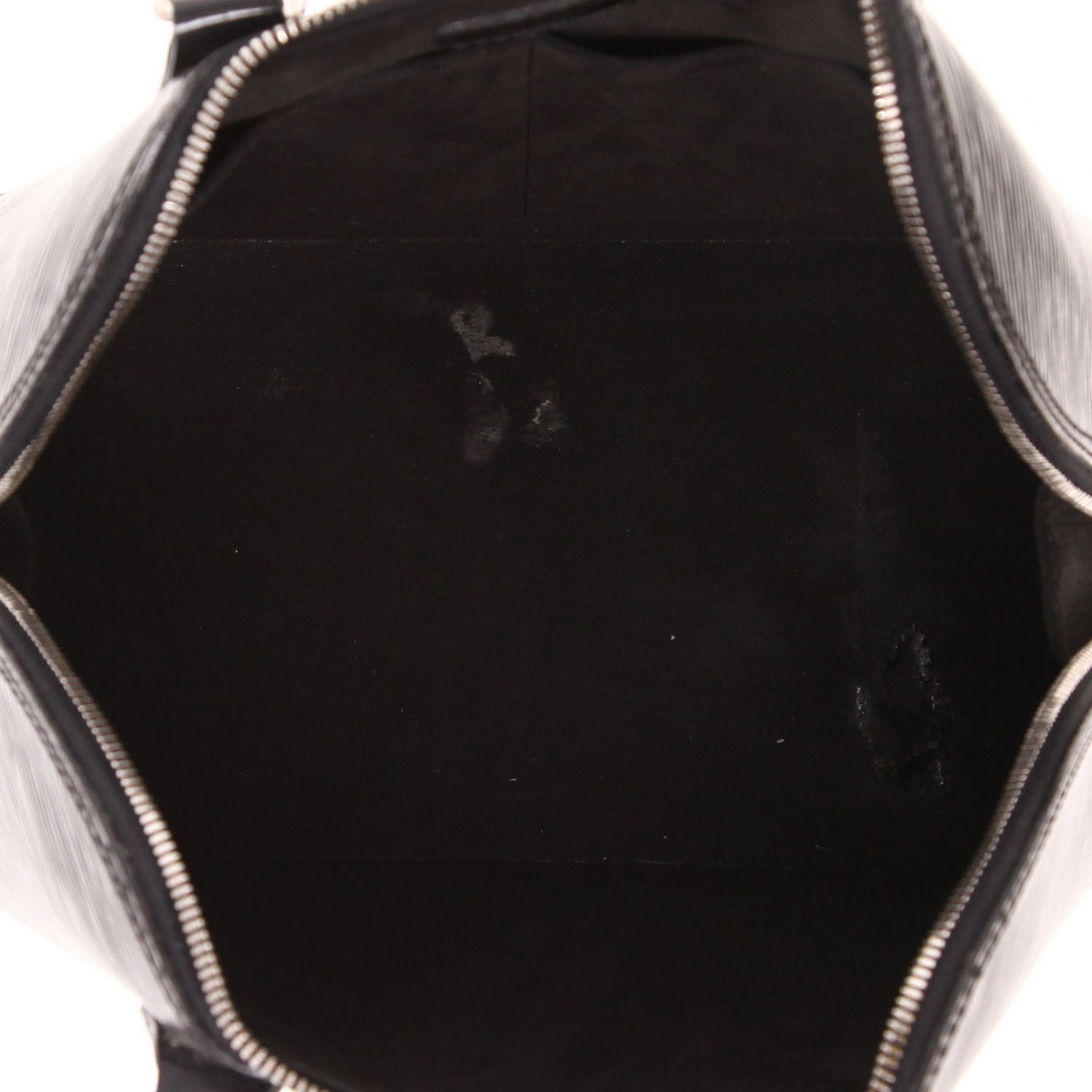 Sac à main Louis Vuitton  Alma petit modèle  en cuir épi verni noir - Detail D3