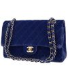 Borsa Chanel  Timeless Classic in velluto trapuntato blu marino - 00pp thumbnail