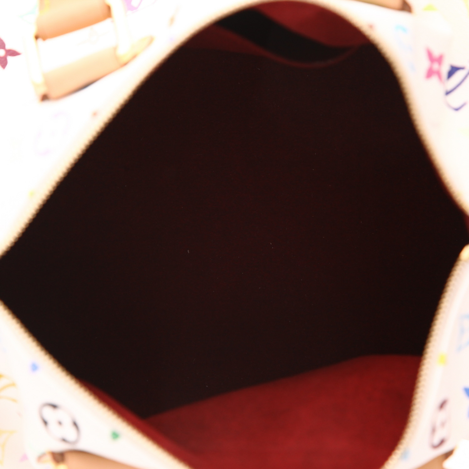 Louis Vuitton  Speedy Editions Limitées handbag  in multicolor monogram canvas  and natural leather - Detail D3