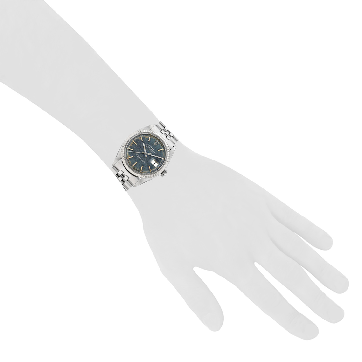 Montre Rolex Datejust en or et acier Ref: Rolex - 1601  Vers 1971 - Detail D1