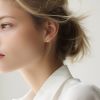 Bijou d'oreille Dior Mimirose en or rose et rubis - Detail D1 thumbnail
