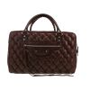 Sac à main Balenciaga   en cuir matelassé marron - 360 thumbnail