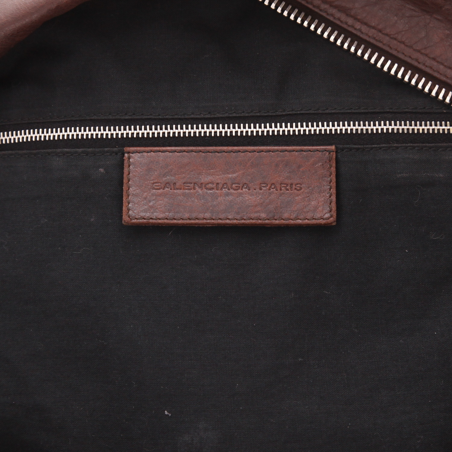 Balenciaga   handbag  in brown quilted leather - Detail D2