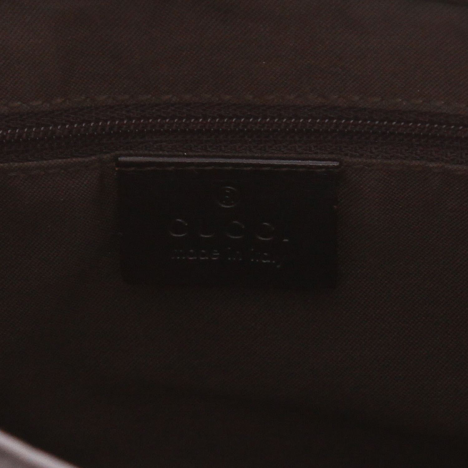 Bolso de mano Gucci  Jackie en tejido "sûpreme GG" beige y cuero marrón - Detail D2