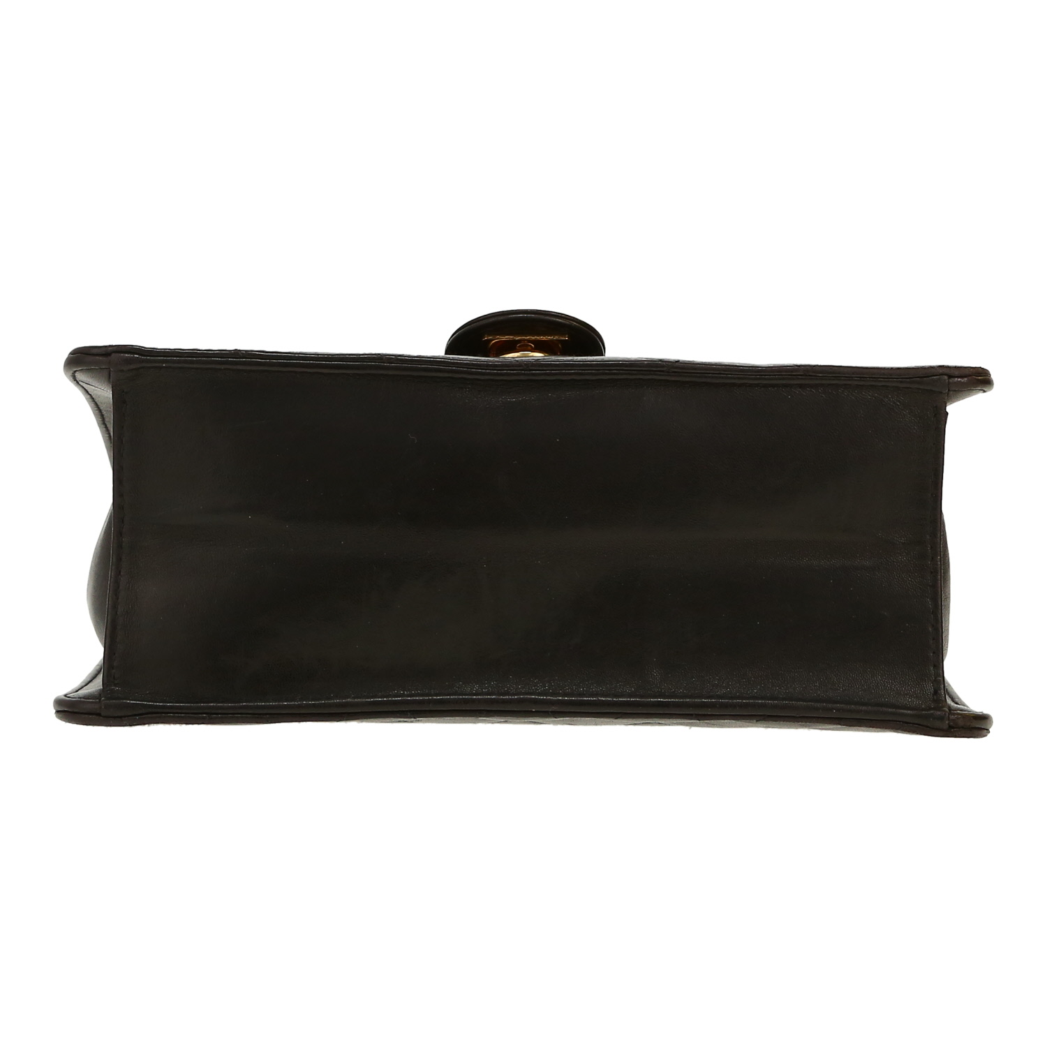 Chanel  Mademoiselle handbag  in black quilted leather - Detail D1