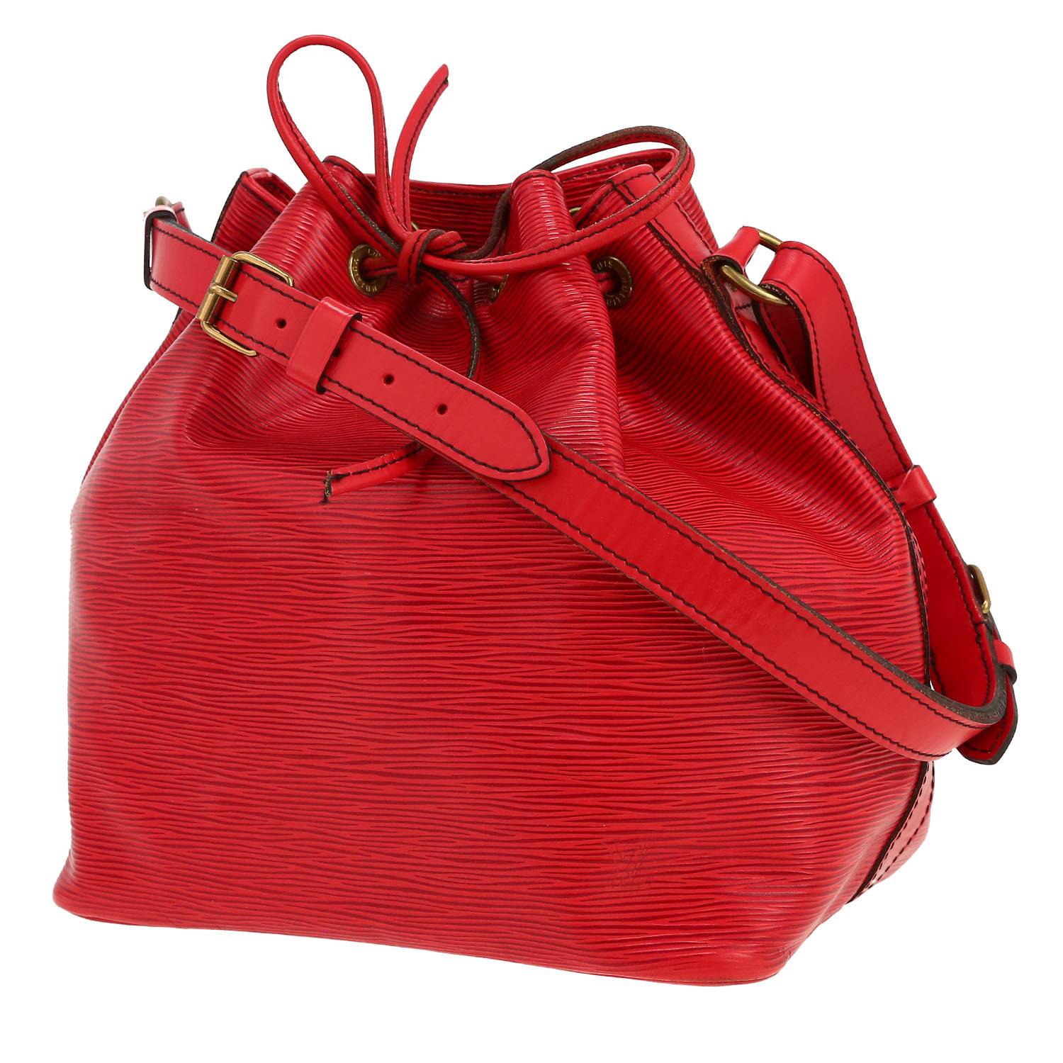 Louis Vuitton Noé handbag in red epi leather