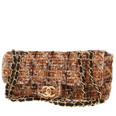 Sac à main Chanel  Baguette en poulain marron et beige