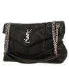 Borsa a tracolla Saint Laurent  Loulou Puffer modello grande  in pelle trapuntata a zigzag nera - 00pp thumbnail