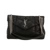 Borsa a tracolla Saint Laurent  Loulou Puffer modello grande  in pelle trapuntata a zigzag nera - 360 thumbnail