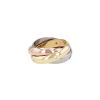 Bague Cartier Trinity Star en 3 ors et diamants - 00pp thumbnail