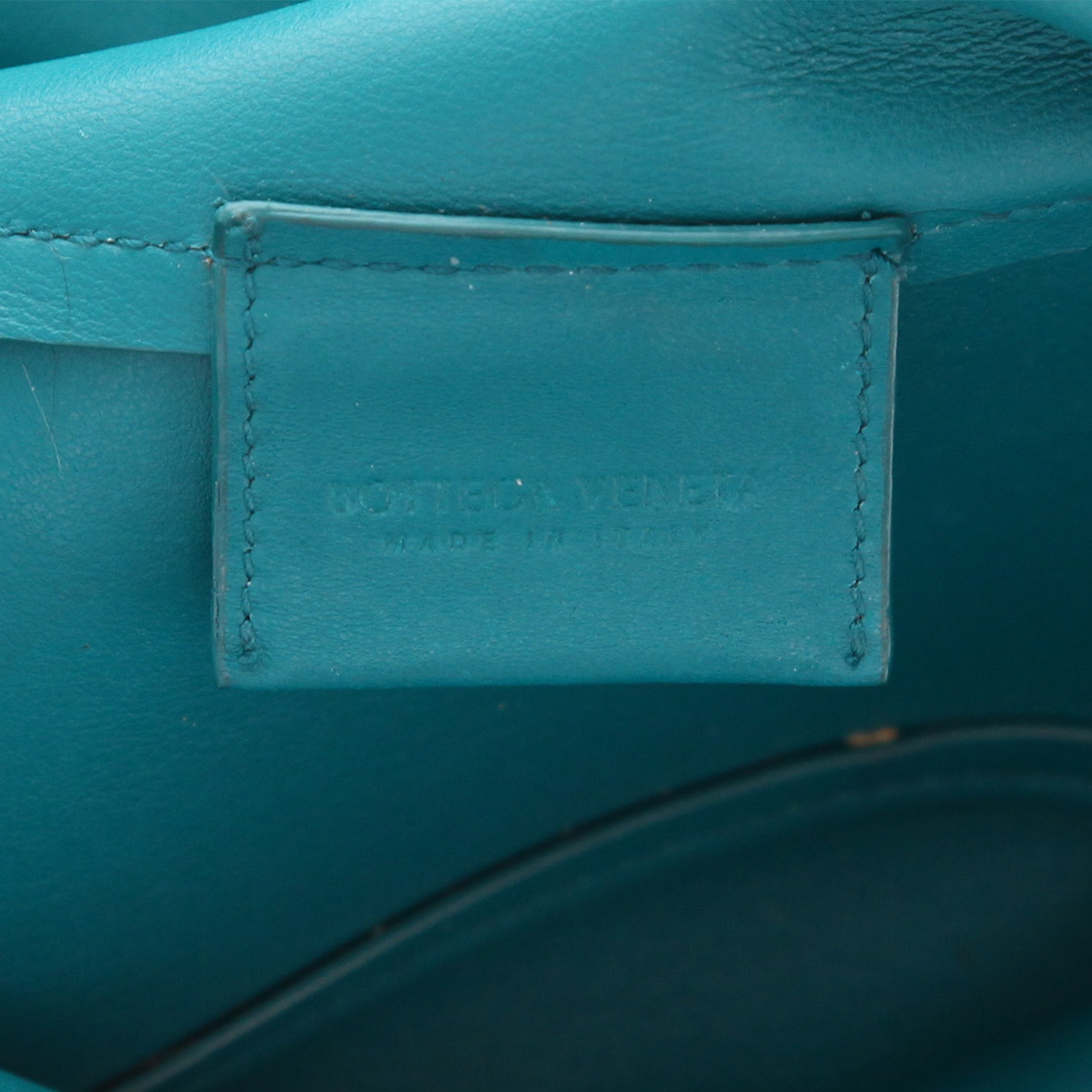 Sac bandoulière Bottega Veneta  Point en cuir vert - Detail D2