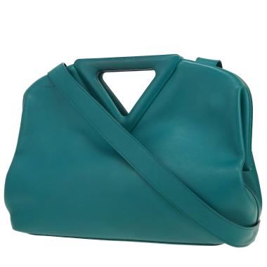 Borsa a tracolla Bottega Veneta  Point in pelle verde