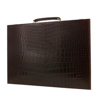 Hermès  Jet in coccodrillo marrone