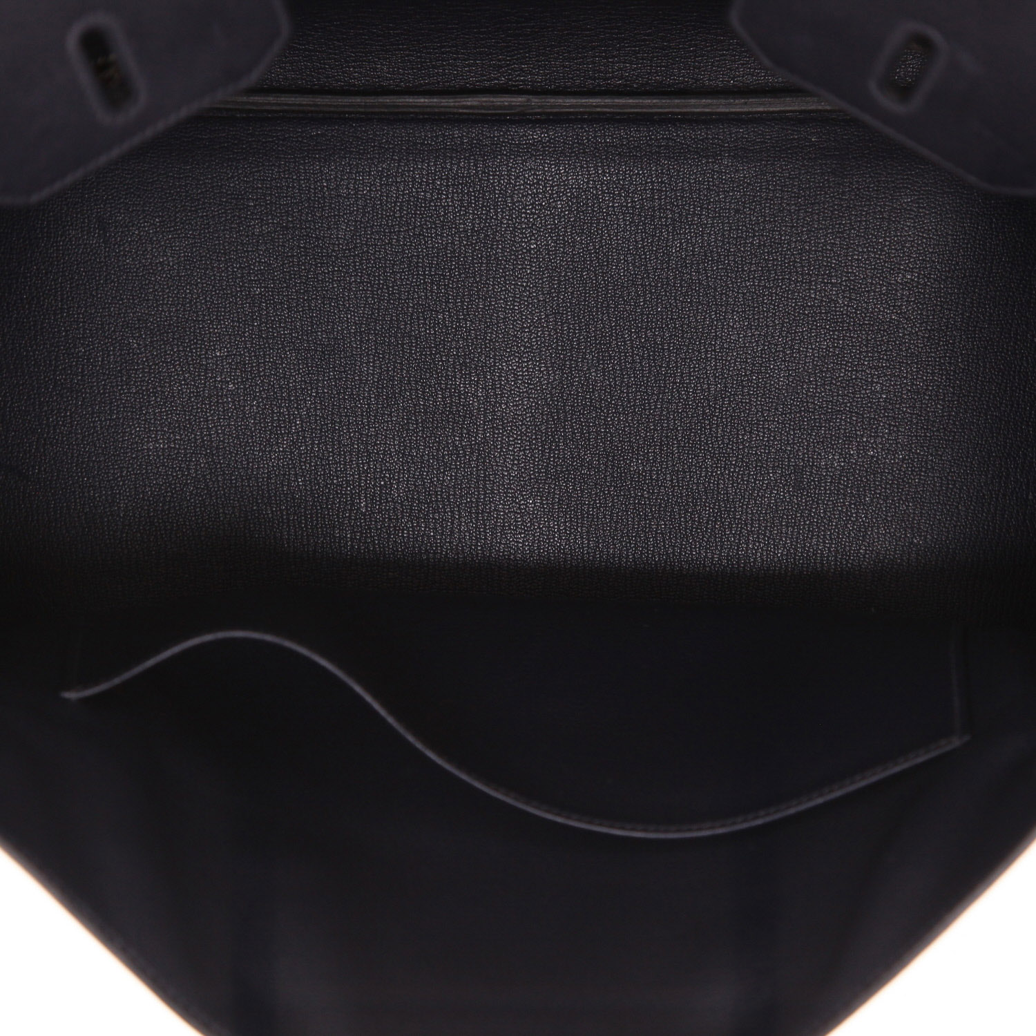 Hermès  Birkin 35 cm handbag  in navy blue Barenia leather - Detail D3