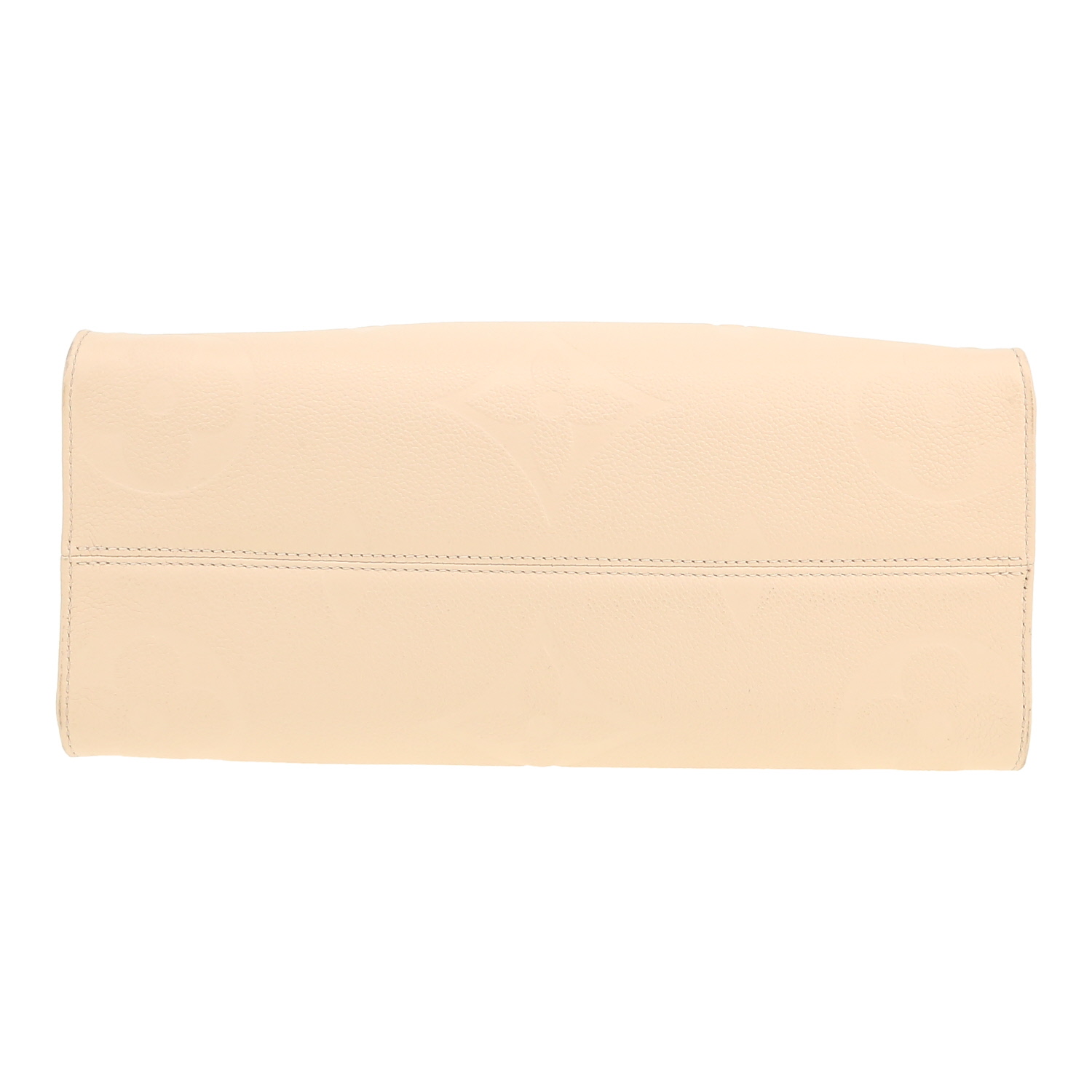 Shopping bag Louis Vuitton  Onthego in pelle monogram con stampa color crema - Detail D1