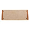 Hermès  Kelly 35 cm handbag  in gold Chamonix  leather  and beige canvas - Detail D1 thumbnail