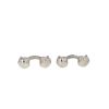 Hermès  pair of cufflinks in silver - 360 thumbnail