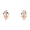 Paire de boucles d'oreilles Bulgari Serpenti Seduttori en or rose, diamants et malachite - 00pp thumbnail