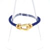 Bracciale Fred Force 10 modello grande in oro giallo e nylon - 360 thumbnail